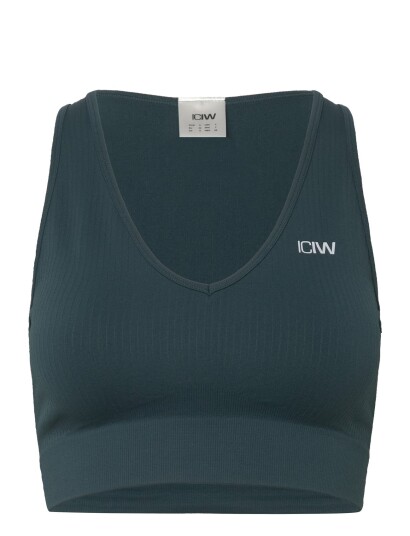 ICANIWILL | Ribbed Define Cropped V Neck Tank W | S ICANIWILL | Ribbed Define Cropped V Neck Tank W | S