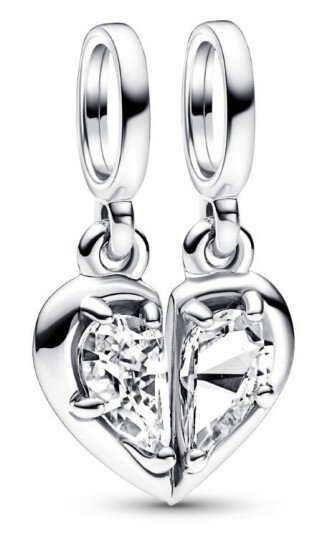 Pandora Moments Charms i 925 sølv med delbar mor/datter Pandora Moments Charms i 925 sølv med delbar mor/datter