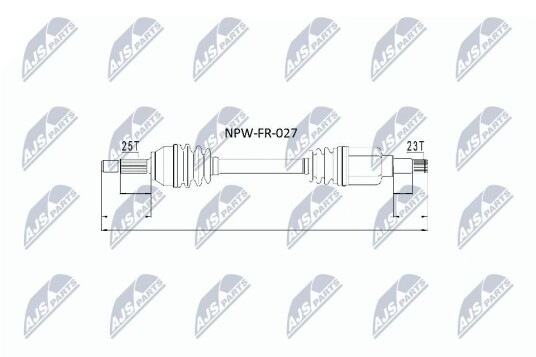 Nty Drivaksel NTY NPW FR 027