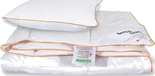 Borg Living Dyne  og putesett   Moskusdun sommerdyne   Sommerdyne 140x220 cm + pute 60x63 cm   Borg Living