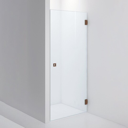 INR Iconic Nordic Rooms Dusjnisje ARC 2 Måltilpasset Brushed Bronze / Klart Glass