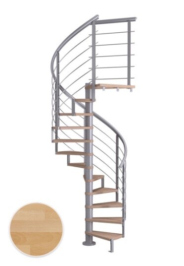 Dolle Montreal Spiral Bøk Oljet Pearl Grey Design 11T Ø120