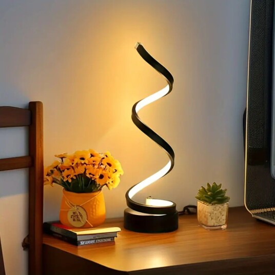 Modern Bordlampe - Spiral Sort