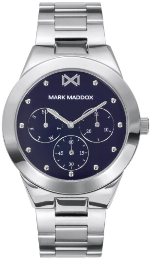 Mark Maddox Dameklokke MM0117 36 Classic Stål Ø38 mm