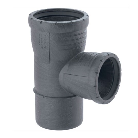 Geberit Silent pro PP Grenrør med to Muffer 110x50mm / 87.5°