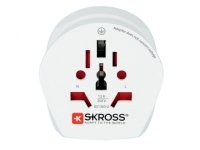 Skross Reiseadapter Typ F for Sør-Afrika og Europa 16A 2500W Hvit