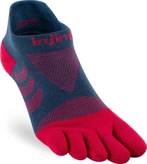 Injinji Women'S Ultra Run No-Show Berry XS/S, Berry
