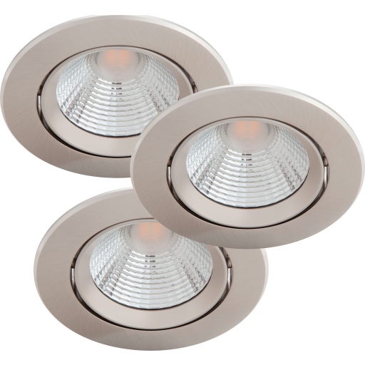 Philips Funksjonell Innfelt Spot Innsunket Spotlight Ikke-Utskiftbare Pærer Led 2700 K 350 Lm Nickel