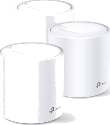 TP-Link Deco X20 3-Pack Wi-Fi 6 Mesh Router med Dual-Band Hvit