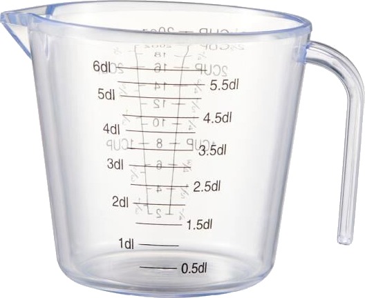 Dorre Mila målebeger 0,6L hvit Dorre Mila målebeger 0,6L hvit