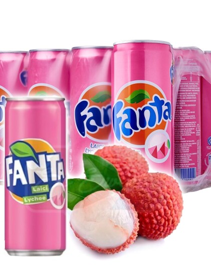 12 stk Fanta Lychee / Kjærlighetsfrukt Smak 320 ml Malaysia   Helt Brett