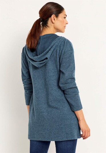 Supermyk lang cardigan med lommer Supermyk lang cardigan med lommer