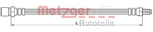 Bremseslange METZGER 4110641 Bremseslange METZGER 4110641