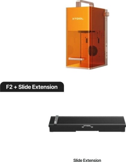 xTool F2 med Slide Extension