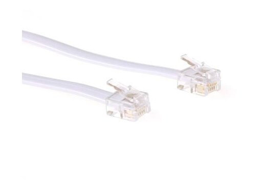 Act Modular Telephone Cable Rj-12/Rj-12 10M Weiß Telefonkabel (Td5610)
