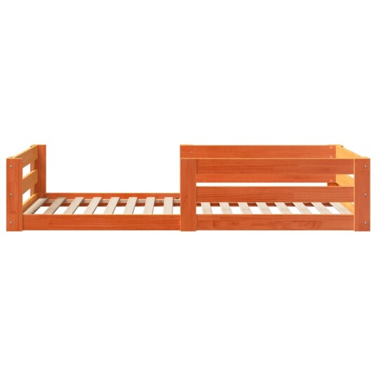  Sengeramme uten madrass voksbrun 90x200 cm heltre furu 8721158396969