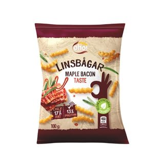 Linsesnacks Maple Bacon 100g Linsesnacks Maple Bacon 100g