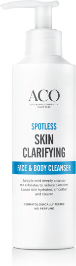Aco Spotless Skin Clarifying Face & Body Cleanser 200 ml Aco Spotless Skin Clarifying Face & Body Cleanser 200 ml