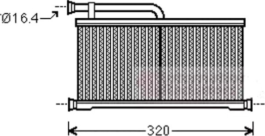 Varmeapparat register VAN WEZEL 03006397