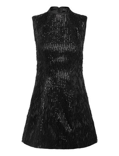 Bardot Christa Hourglass Mini Dress Black 40