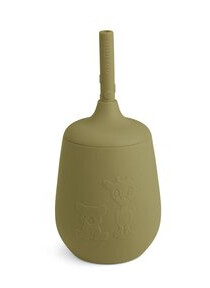 Nuuroo Drikkebeger med sugerør Adita Olive Green 230 ml Nuuroo Drikkebeger med sugerør Adita Olive Green 230 ml