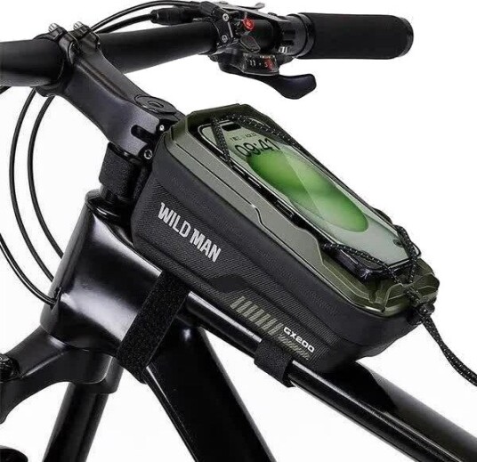 Sykkelveske WILDMAN GX200 Rammveske 1 L 4-7" grønn