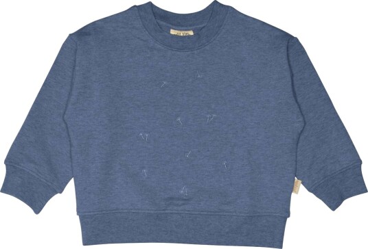 Petit Piao Genser Melange Emb Moonlight Blue Melange (86 / 1,5 år)