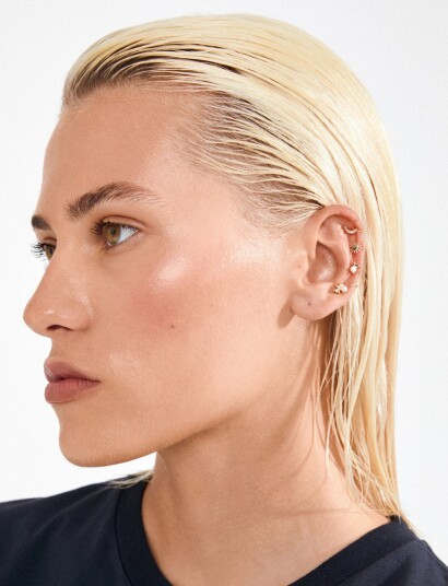 Pilgrim Evon Ear Cuff 4 In 1 Set Gold Plated   Gold   ONE SIZE