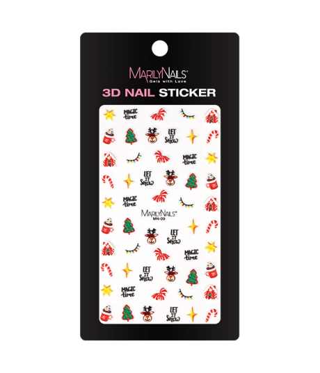 Brillbird Norge MN Nail sticker   3D MN 09 limited edition