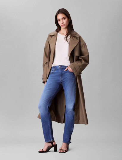 Calvin Klein Jeans Mid Rise Slim Indigo Channel - Blue - 24