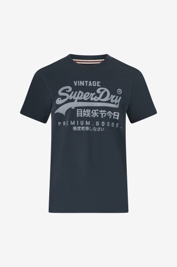 Superdry T-skjorte VL Classic Tee Blå