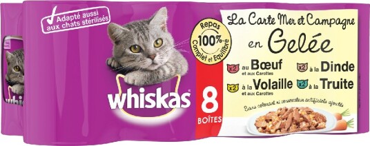 Whiskas Våtfôr La Carte 24 X Hav Og Lanskap I Gelè 390 400 G 24 X 390 G Whiskas Våtfôr La Carte 24 X Hav Og Lanskap I Gelè 390 400 G 24 X 390 G