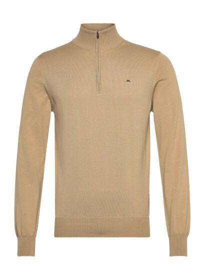 J. Lindeberg M Cotton Quarter Zip Beige XL J. Lindeberg M Cotton Quarter Zip Beige XL