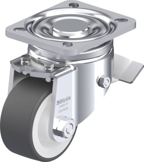 Blickle 638247 Lh-Poth 75R-St Styrehjul Med Brems, Hjuldiameter 75 Mm, Maks. 200 Kg, 1 Stk