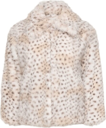 ONLY Carmakoma Carjade Animal Fur Jacket Otw PUMICE STONE 54