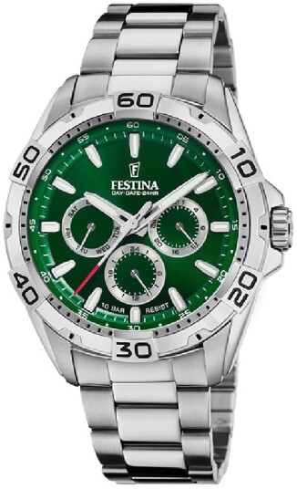 Festina Herreklokke F20623 3 Classic Grønn/Stål Ø44.7 mm