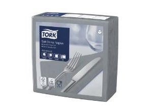Serviet Tork 40X40 Cm 3-Lag Grå,12 Pk X 100 Stk