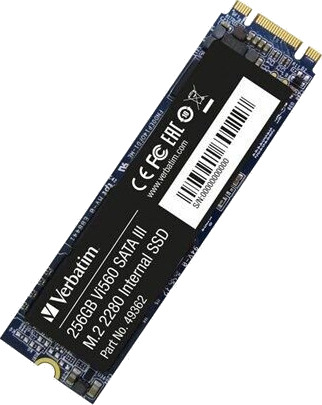 Verbatim Vi560 S3 256GB M.2 SSD SATA 6Gb/s Intern Solid State Drive