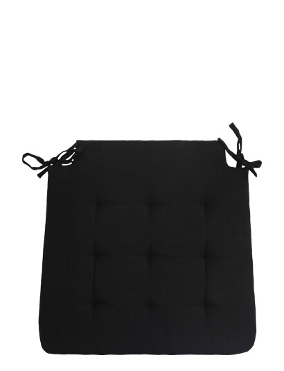 Noble House Chair Pad New Shape - Black - 39X39CM x 39