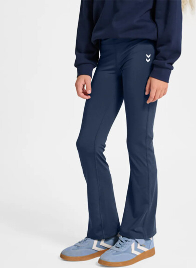 Hummel Hmljr High Waist Flared Tights Navy 116 Hummel Hmljr High Waist Flared Tights Navy 116