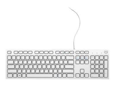 Dell - Tastatur - Usb - Qwerty - Storbritannia - Hvit