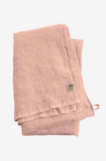 Lovely Linen - Strandhåndkle Lovely i vasket lin - Rosa Lovely Linen - Strandhåndkle Lovely i vasket lin - Rosa