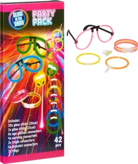 Glow In The Dark Party Pack 42 Deler