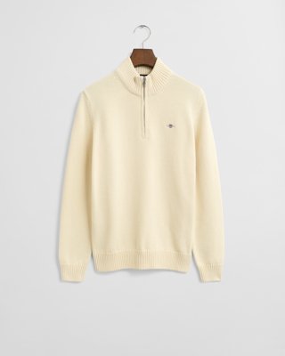 Gant Bomullsgenser Med Half Zip Til Ungdom Cream 146/152
