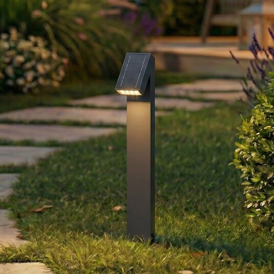 Utelampe PRIOS Lestor dimmbar Svart Terrasse Aluminium Moderne 8.5 56 Svart