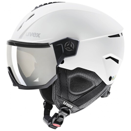 Uvex Instinct Visor Skihjelm med Visir White/Black Matt 56-58cm