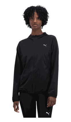 Puma Run Velocity Woven Jacket løpejakke dame Black M Puma Run Velocity Woven Jacket løpejakke dame Black M