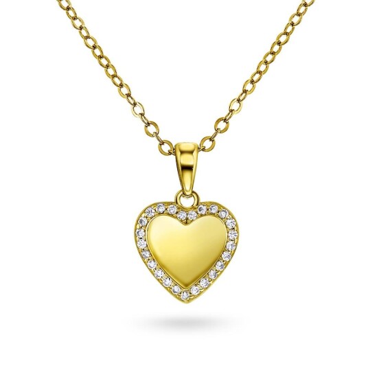 Pan Jewelry Smykke i 925 forgylt sølv med zirkonia Pan Jewelry Smykke i 925 forgylt sølv med zirkonia