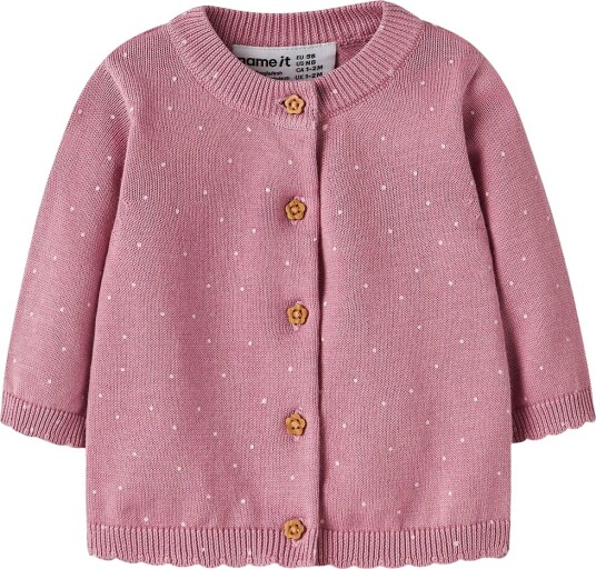 Name It Cardigan Strikk NbfLadot Syrin/Lotus Name It 56 Cardigan Rosa