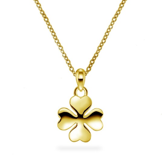 Pan Jewelry Smykke i forgylt 925 sølv med kløver Pan Jewelry Smykke i forgylt 925 sølv med kløver
